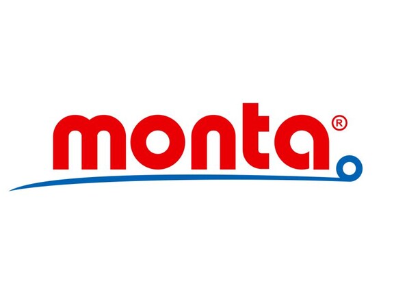Das Logo des Unternehmens Monta auf weißem Hintergrund.
